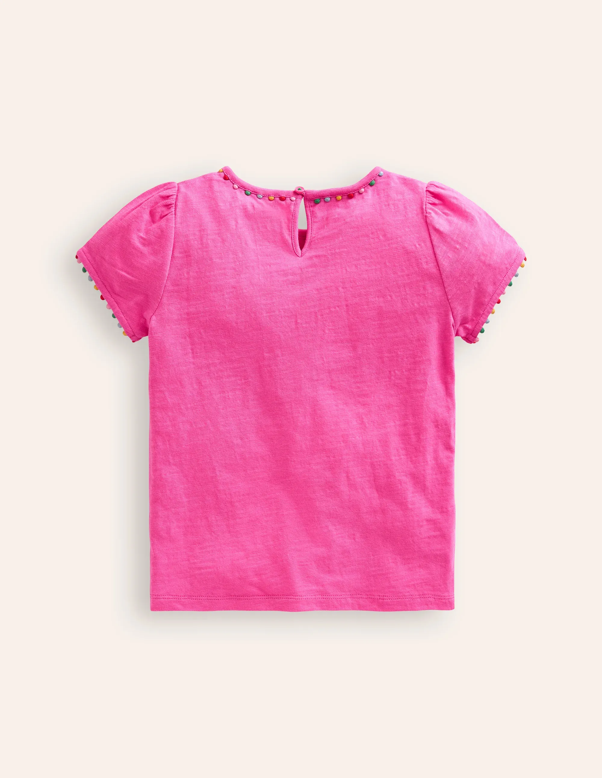 Ali Puff Sleeve Pom T-Shirt