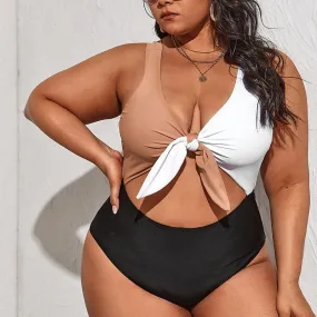 Baador plus size de tres colores con abertura