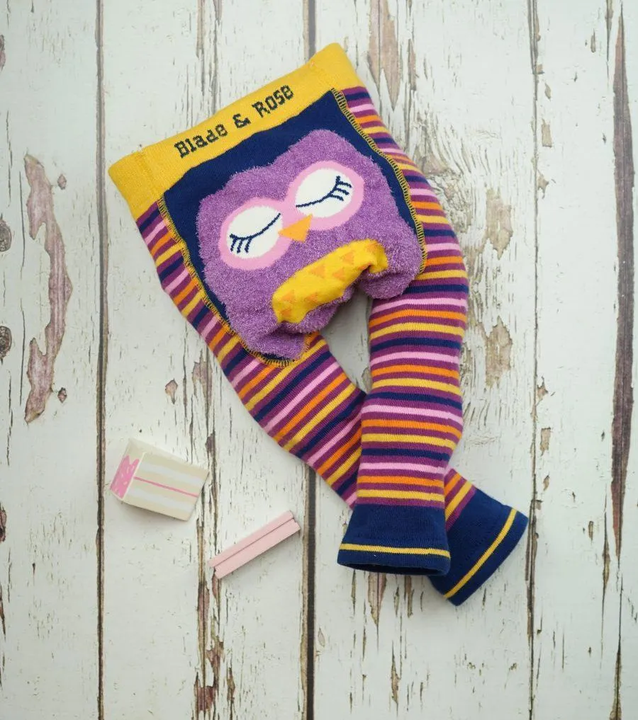 Blade and Rose Purple Owl Leggings 貓頭鷹彈力嬰兒屁屁褲(6-12m/1-2y/2-3y)