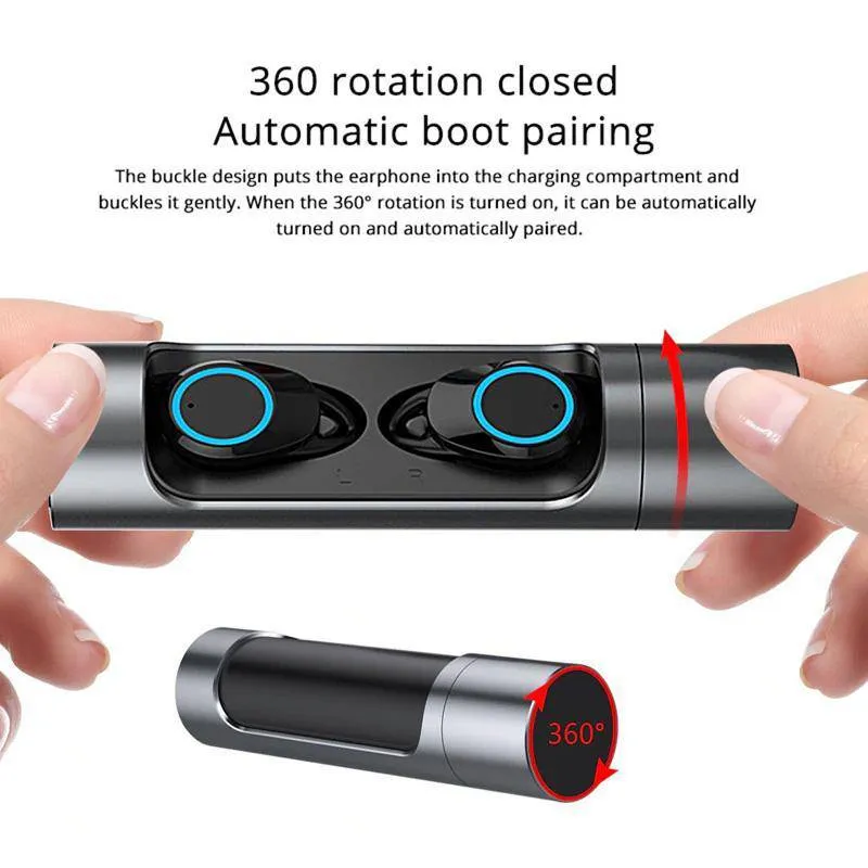 Bluetooth 5.0 Touch Control Earphone Mini Twins Wireless Earphones Stereo Headset