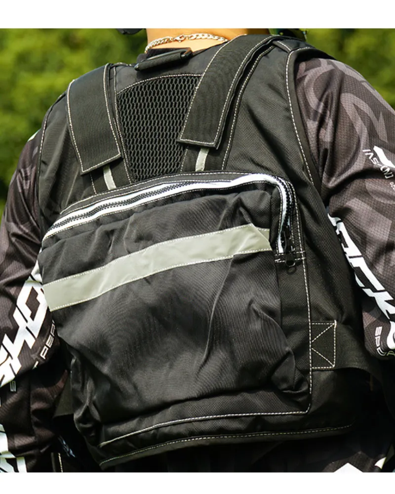 Cyberpunk Streetwear Outdoor Cargo Vest