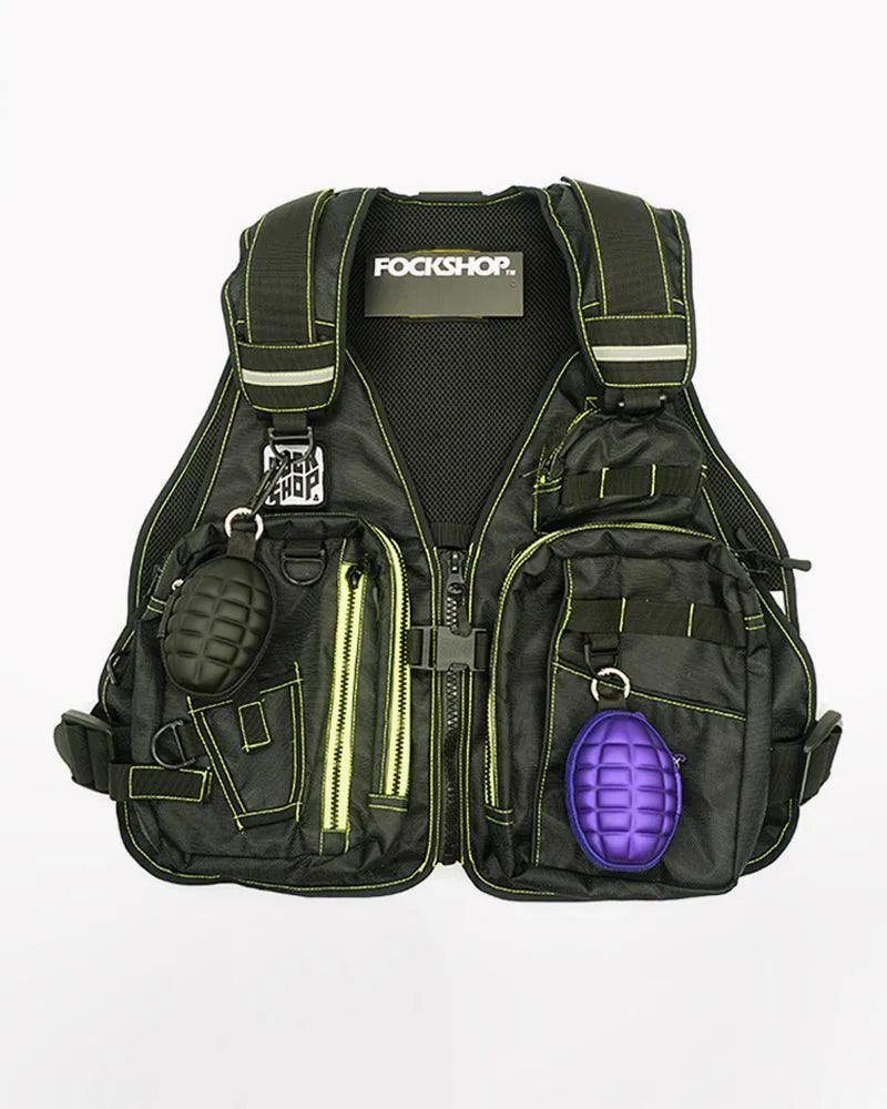 Cyberpunk Streetwear Outdoor Cargo Vest