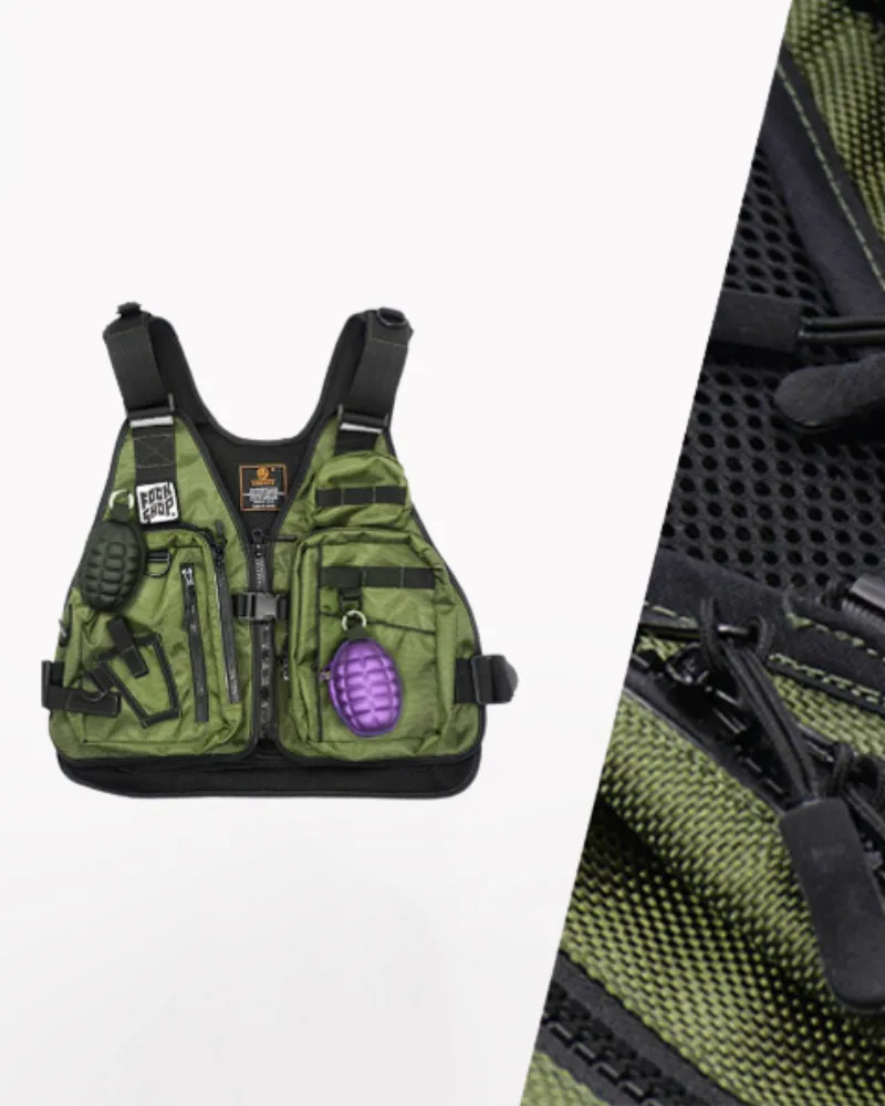 Cyberpunk Streetwear Outdoor Cargo Vest