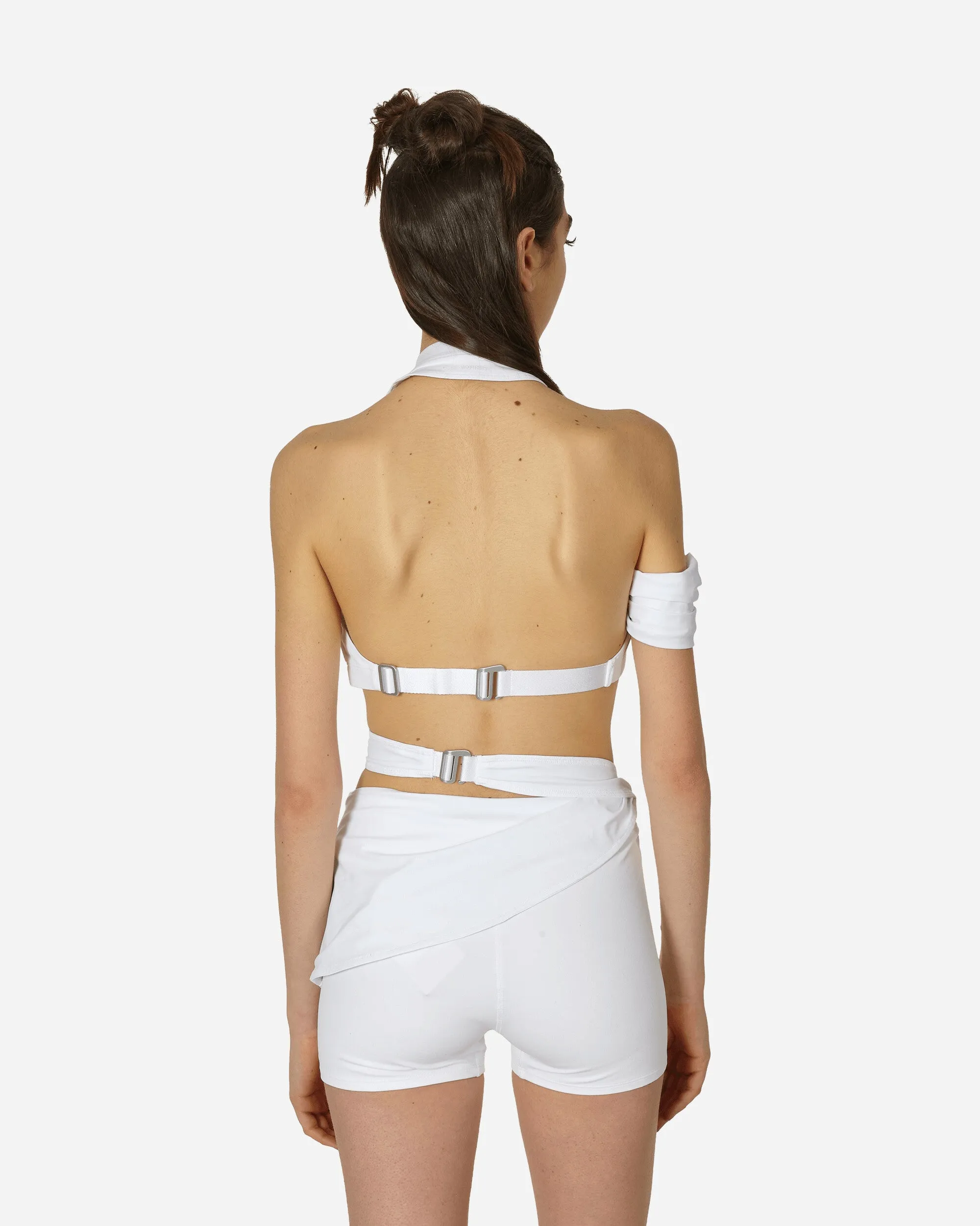 JACQUEMUS Halter Top White